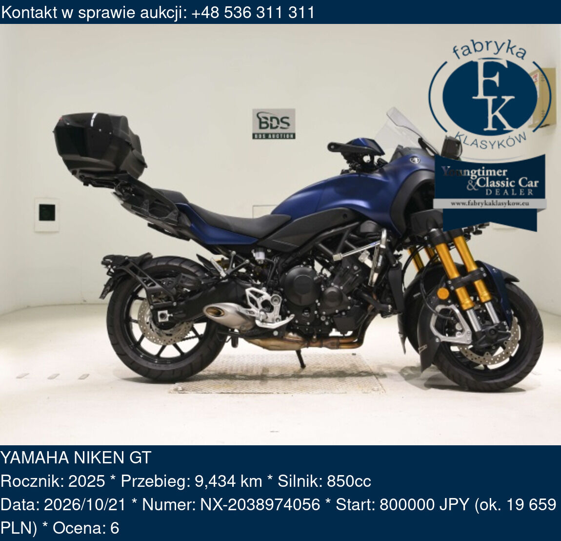 YAMAHA NIKEN GT 2025 - zdjęcie 2