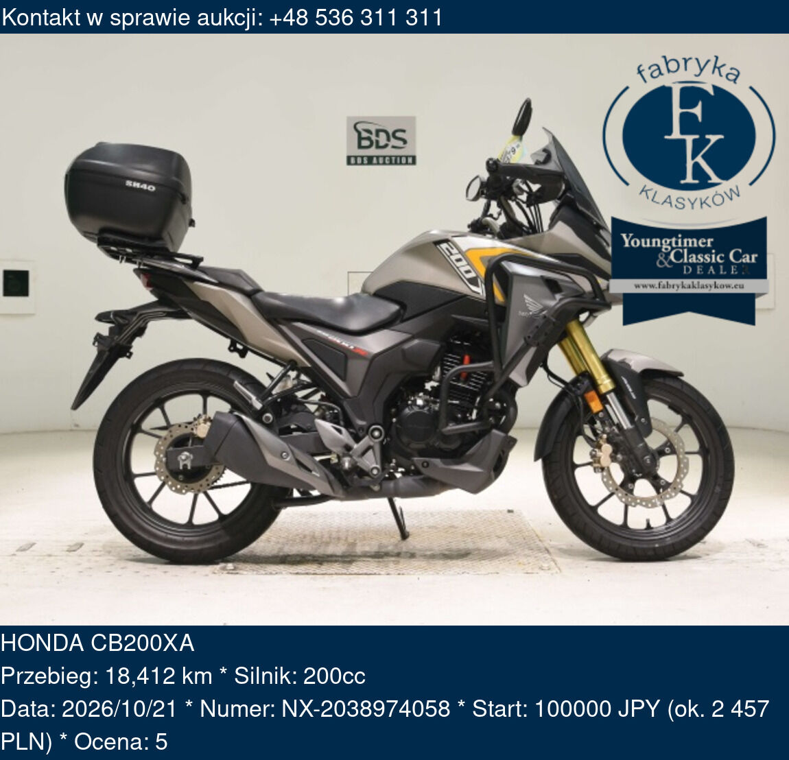 HONDA CB200XA  - zdjęcie 2