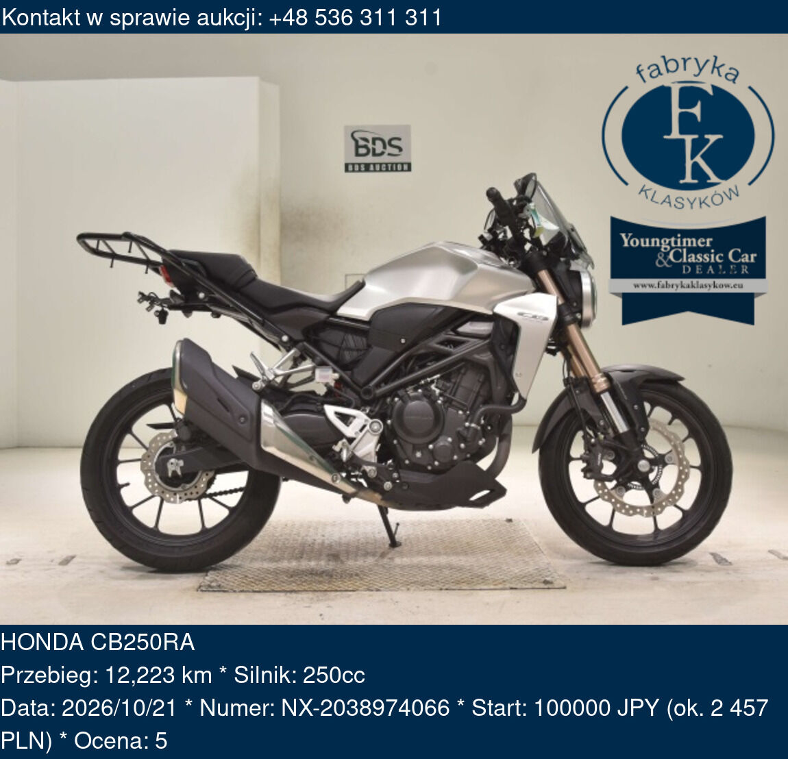 HONDA CB250RA  - zdjęcie 2