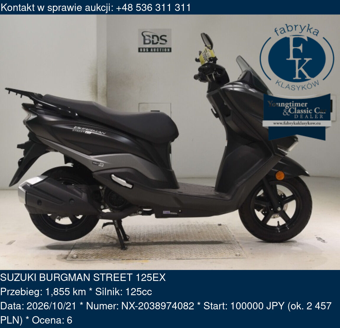SUZUKI BURGMAN STREET 125EX - zdjęcie 2