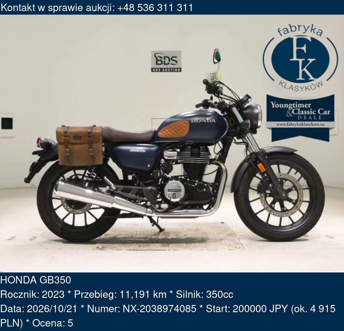 HONDA GB350 2023 - zdjęcie 2