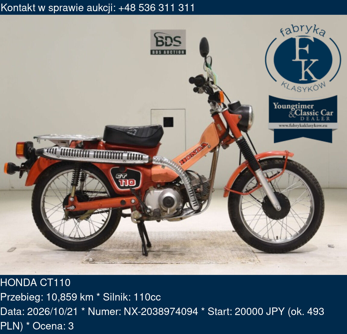 HONDA CT110  - zdjęcie 2
