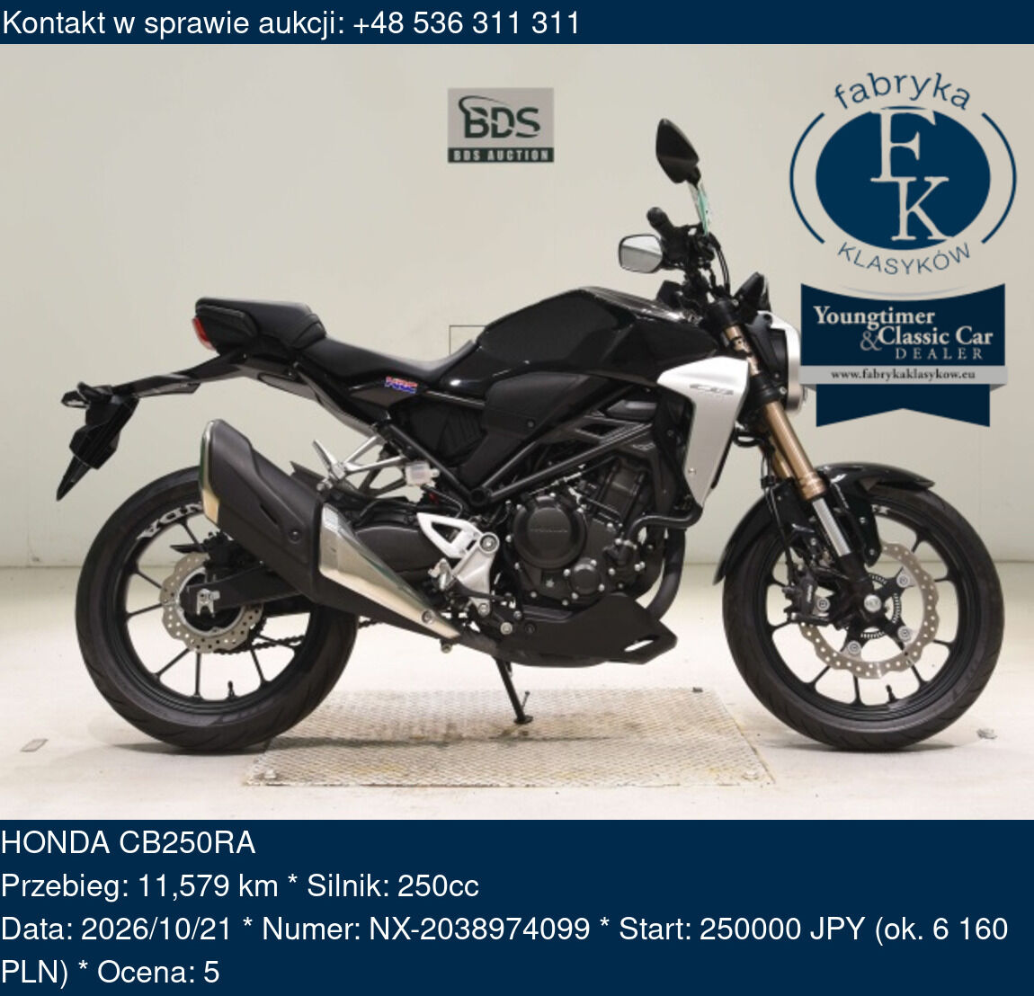 HONDA CB250RA  - zdjęcie 2