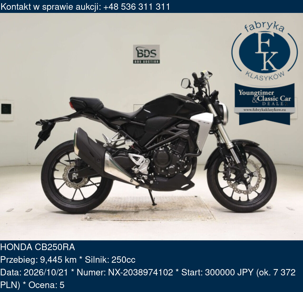 HONDA CB250RA  - zdjęcie 2