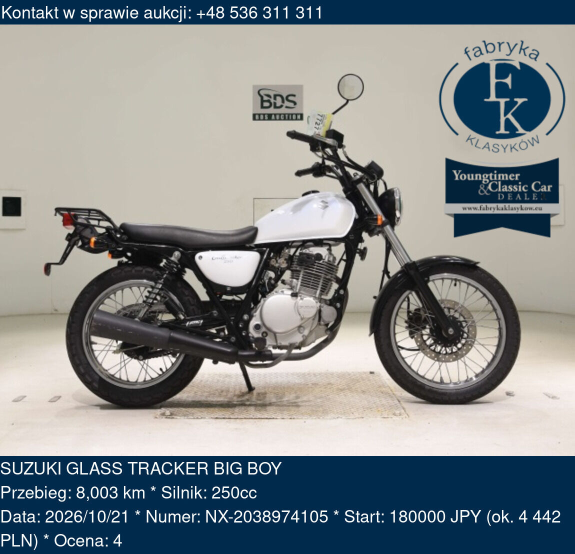 SUZUKI GLASS TRACKER BIG BOY  - zdjęcie 2
