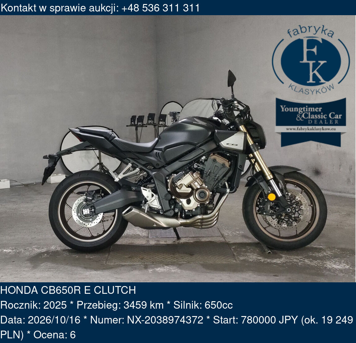 HONDA CB650R E CLUTCH 2025 - zdjęcie 2