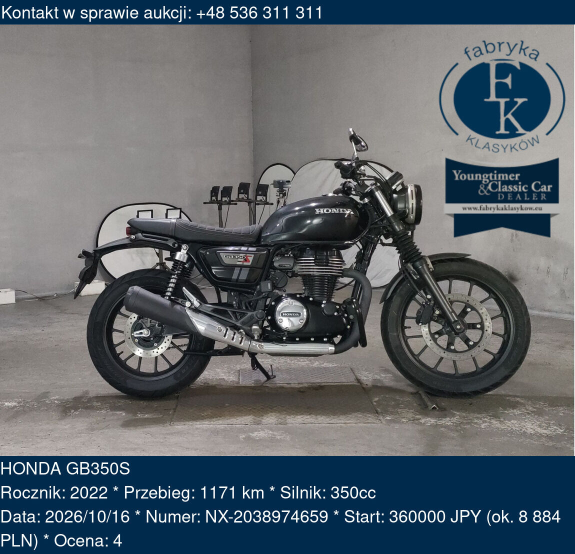 HONDA GB350S 2022 - zdjęcie 2