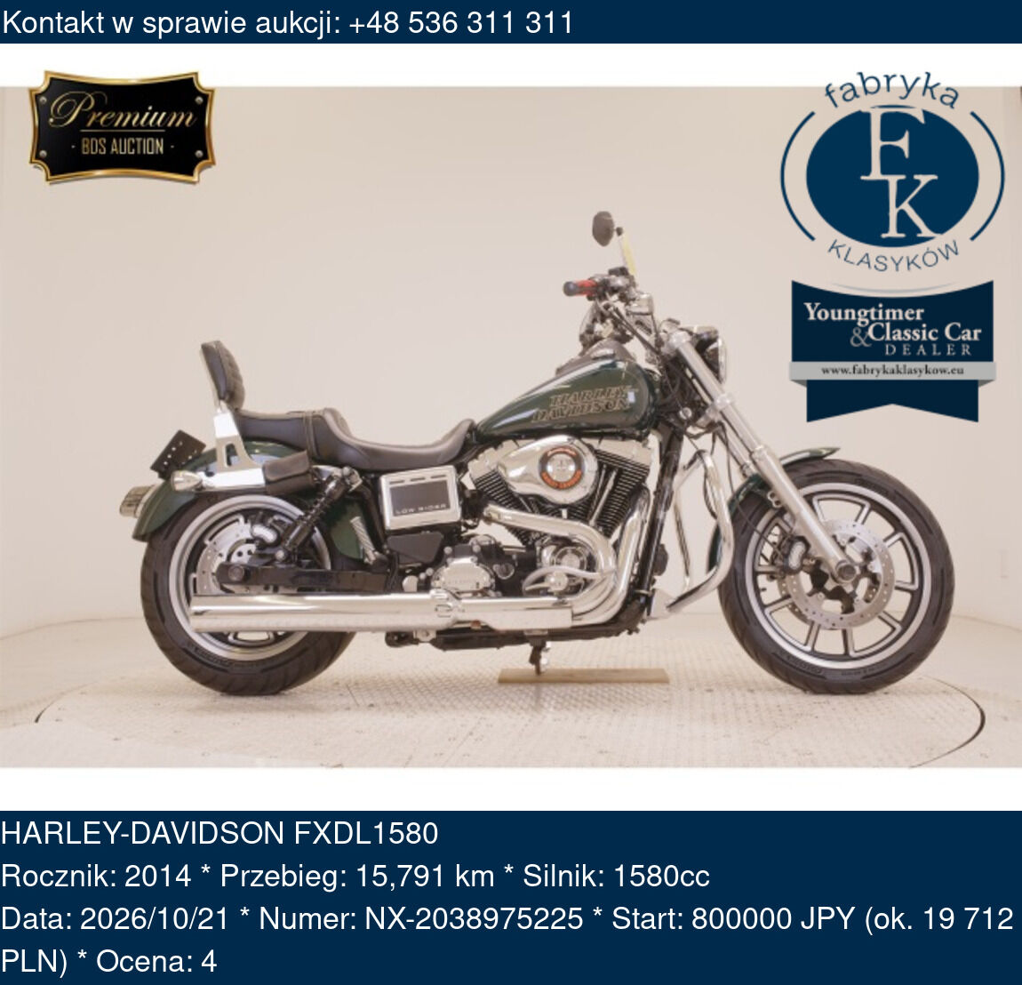 HARLEY-DAVIDSON FXDL1580 2014 - zdjęcie 2