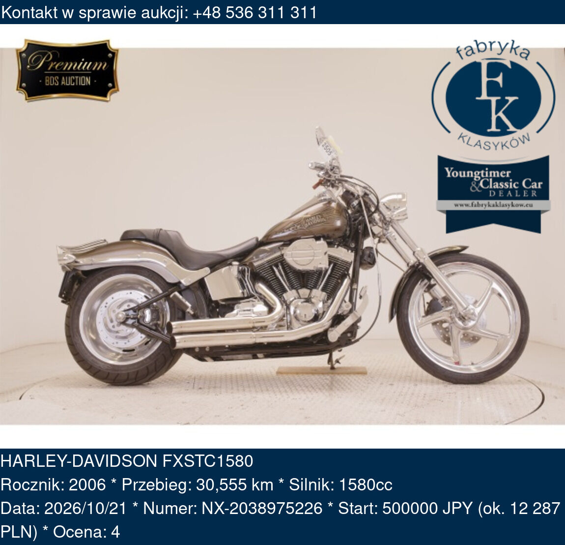 HARLEY-DAVIDSON FXSTC1580 2006 - zdjęcie 2