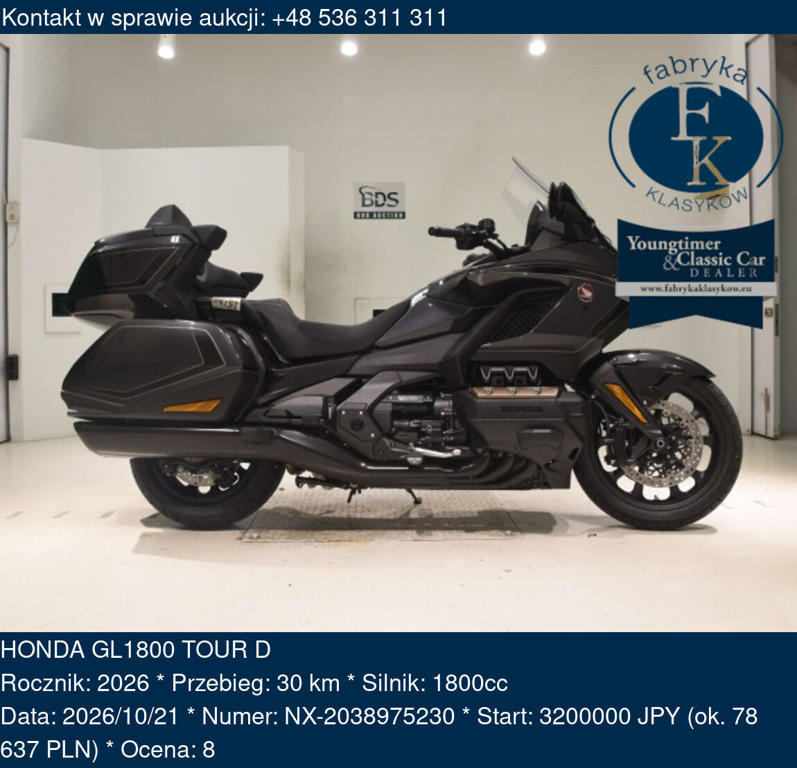 HONDA GL1800 TOUR D 2026 - zdjęcie 2