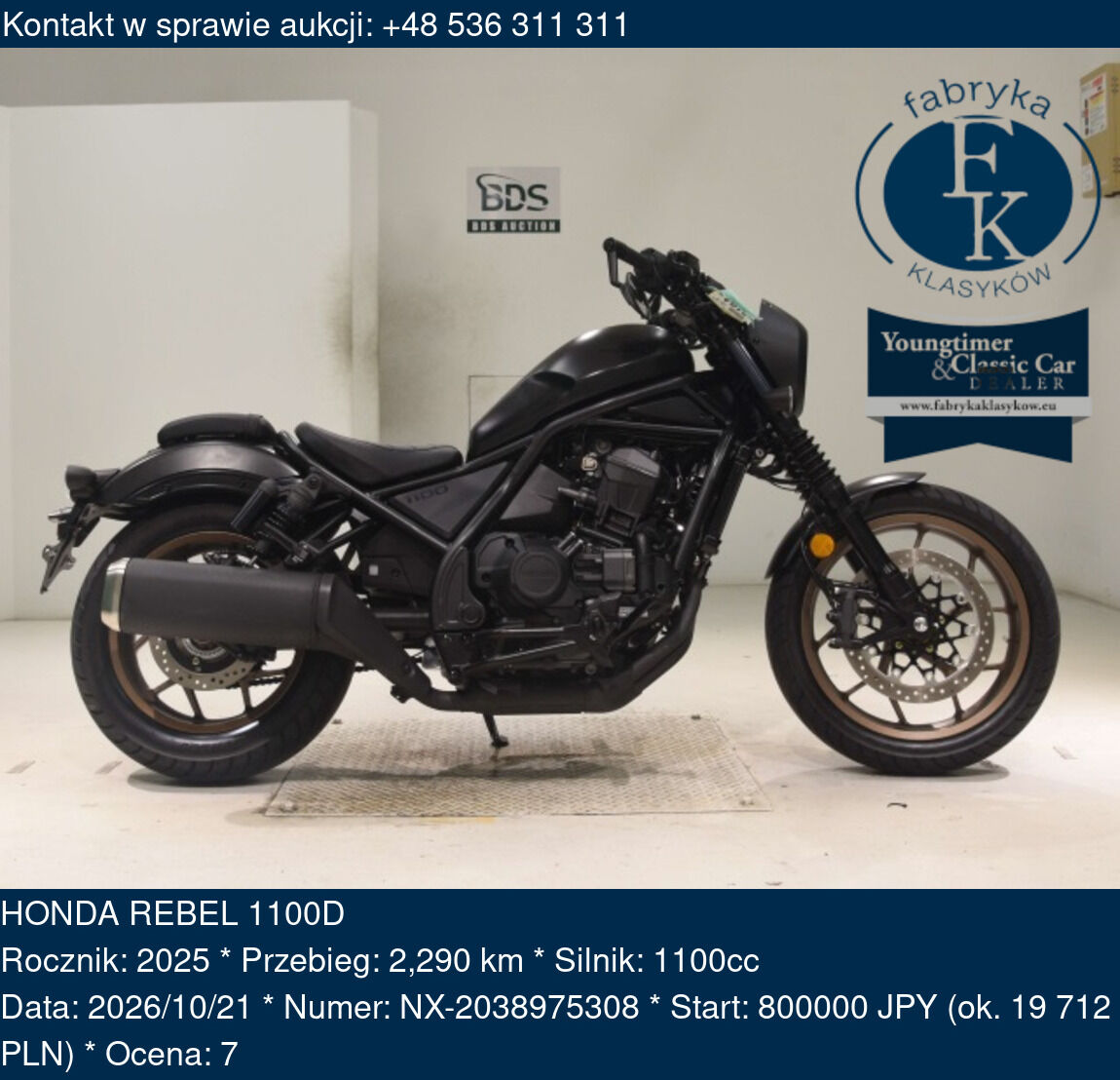 HONDA REBEL 1100D 2025 - zdjęcie 2