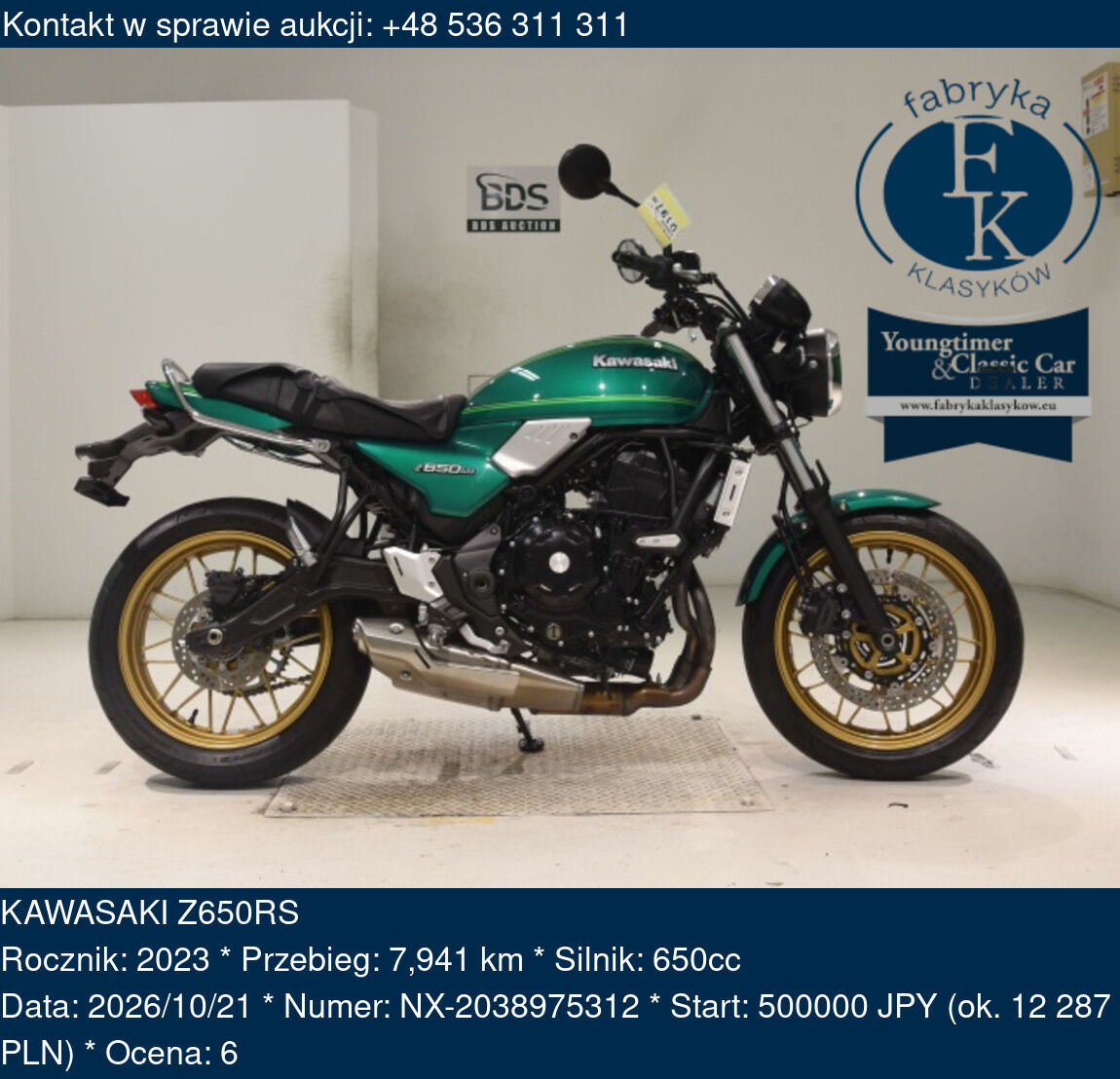 KAWASAKI Z650RS 2023 - zdjęcie 2