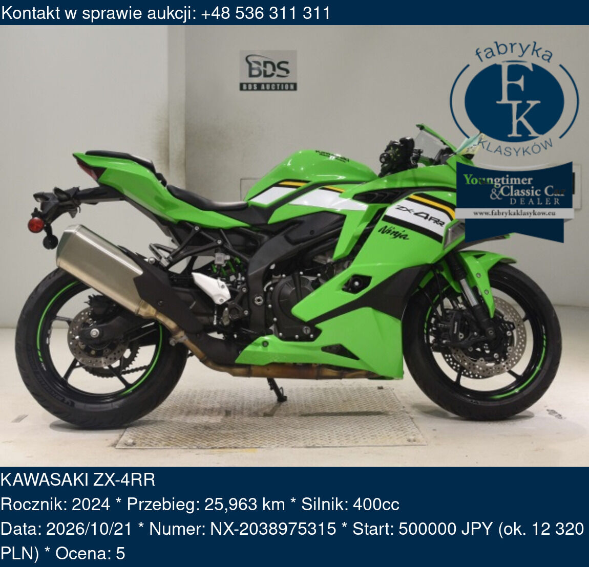 KAWASAKI ZX-4RR 2024 - zdjęcie 2