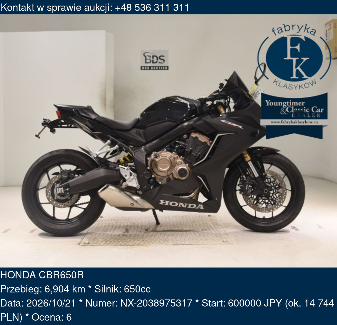 HONDA CBR650R  - zdjęcie 2