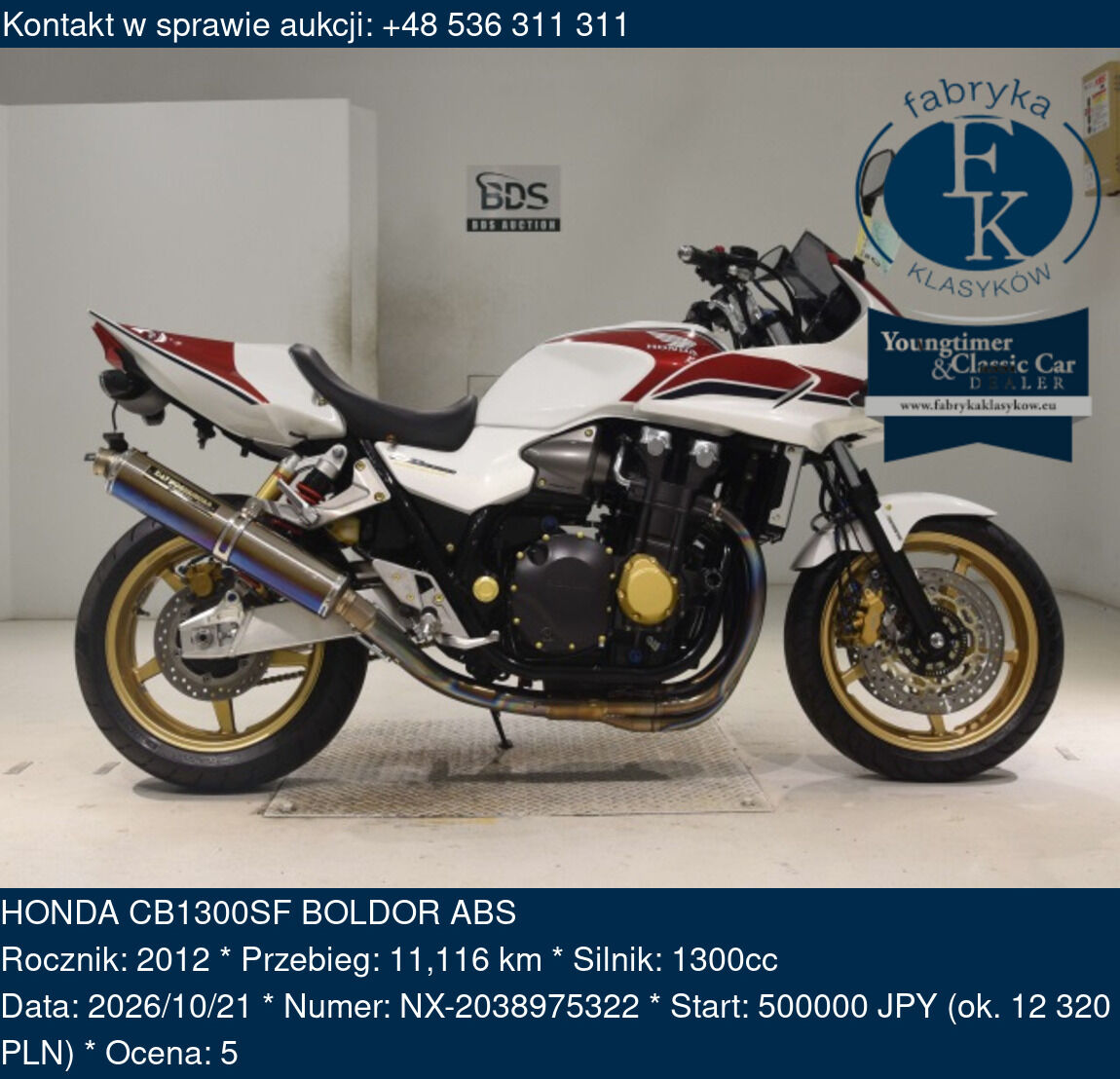 HONDA CB1300SF BOLDOR ABS 2012 - zdjęcie 2