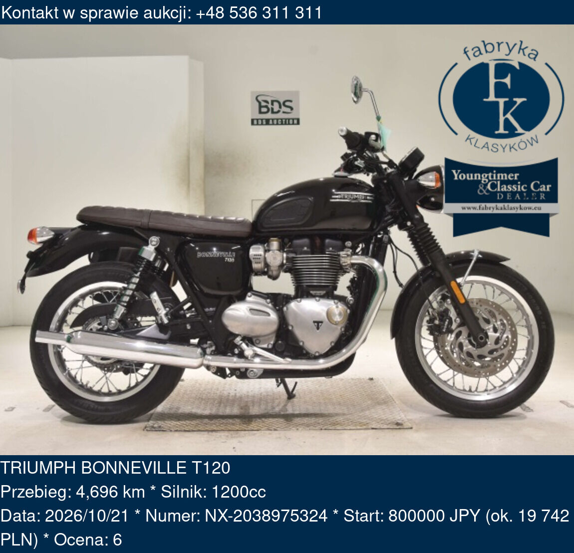 TRIUMPH BONNEVILLE T120  - zdjęcie 2