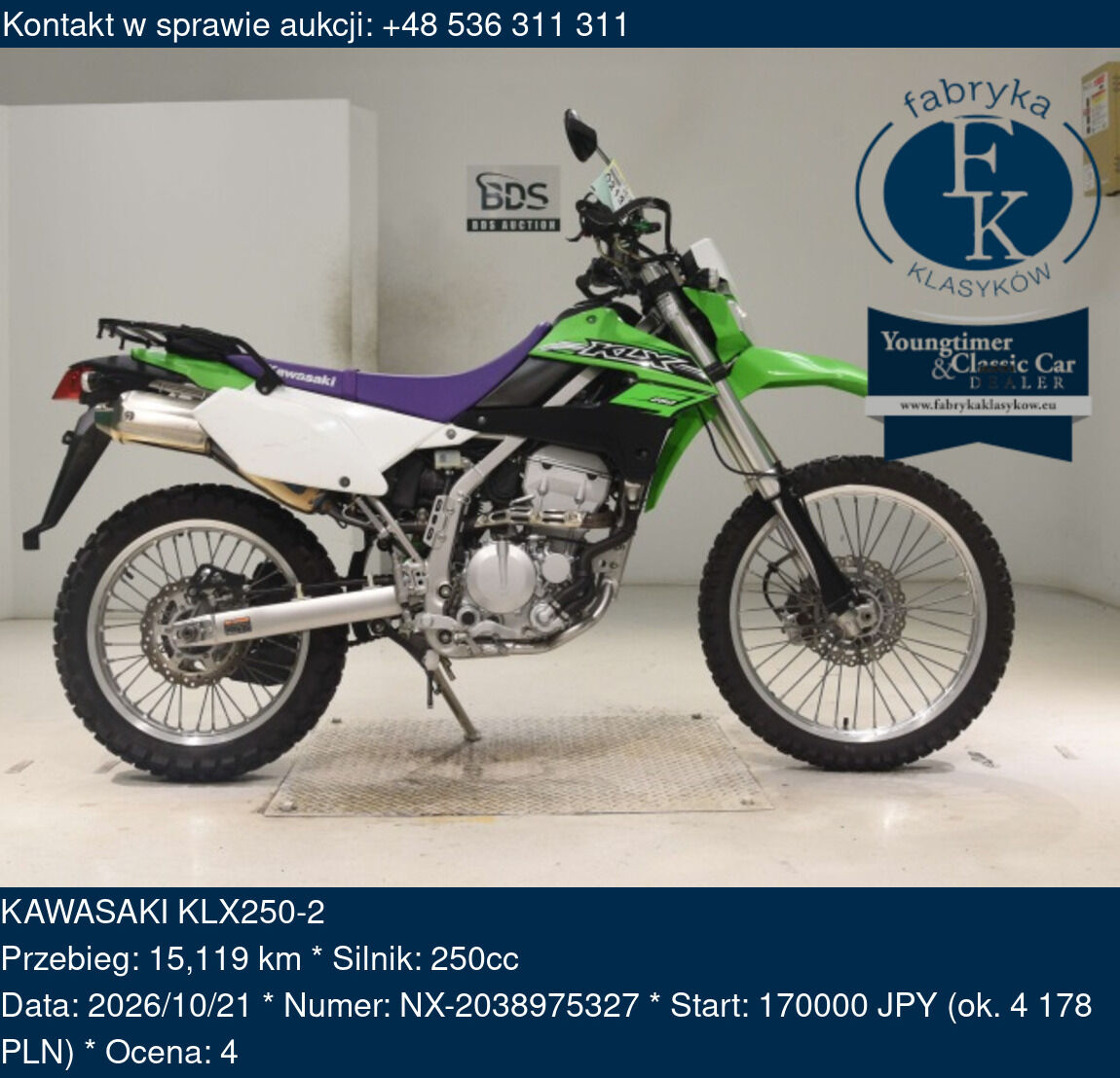 KAWASAKI KLX250-2  - zdjęcie 2