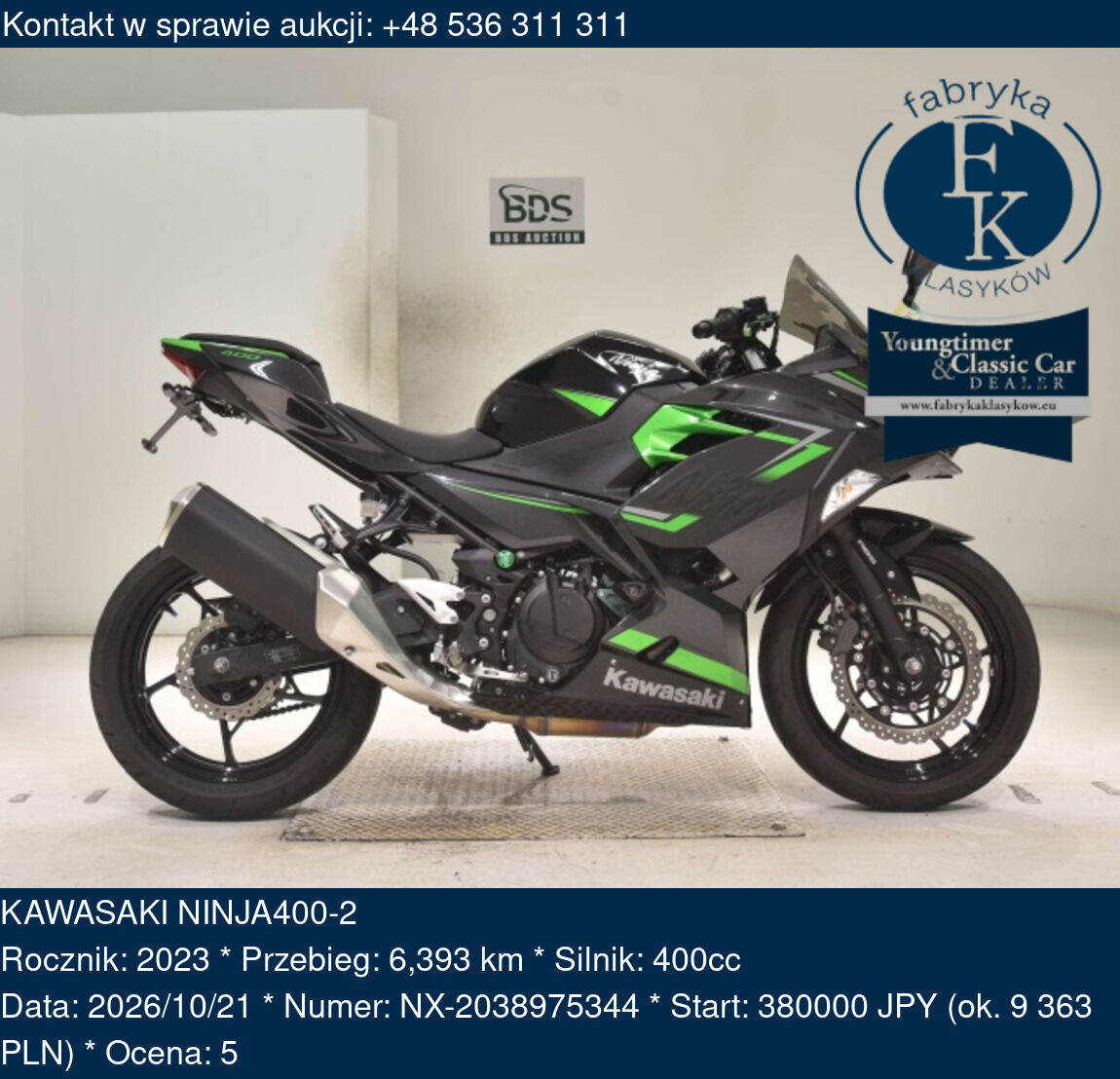 KAWASAKI NINJA400-2 2023 - zdjęcie 2