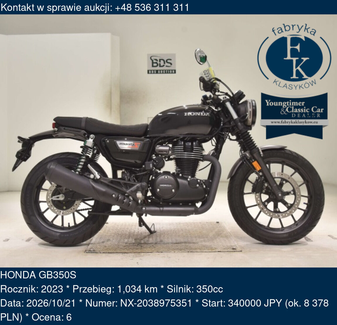 HONDA GB350S 2023 - zdjęcie 2