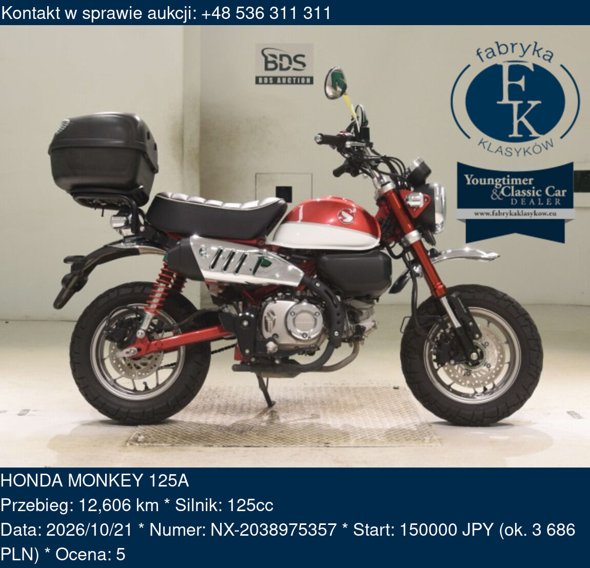 HONDA MONKEY 125A - zdjęcie 2