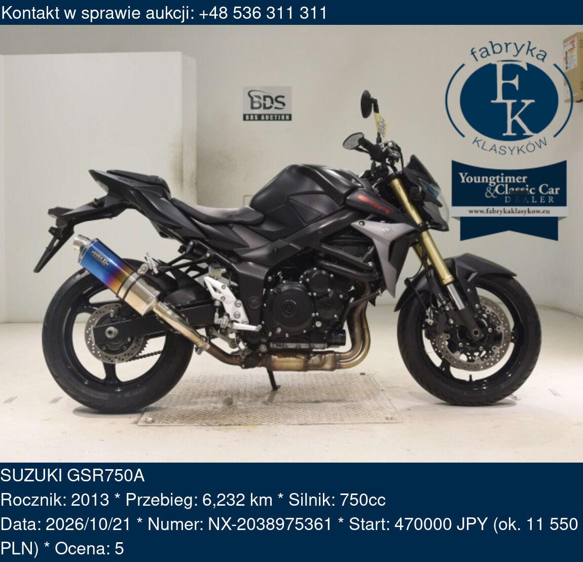 SUZUKI GSR750A 2013 - zdjęcie 2