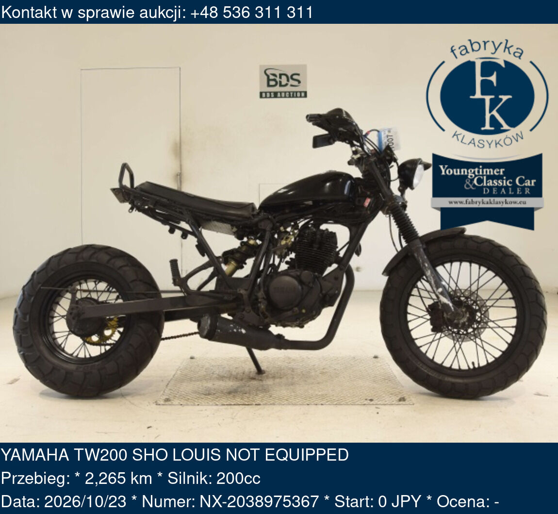 YAMAHA TW200 SHO LOUIS NOT EQUIPPED  - zdjęcie 2