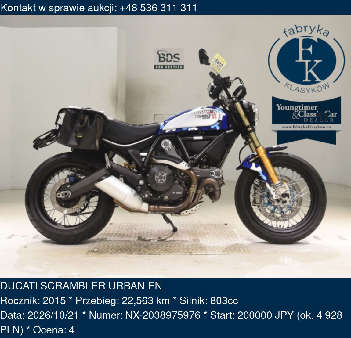 DUCATI SCRAMBLER URBAN EN 2015 - zdjęcie 2