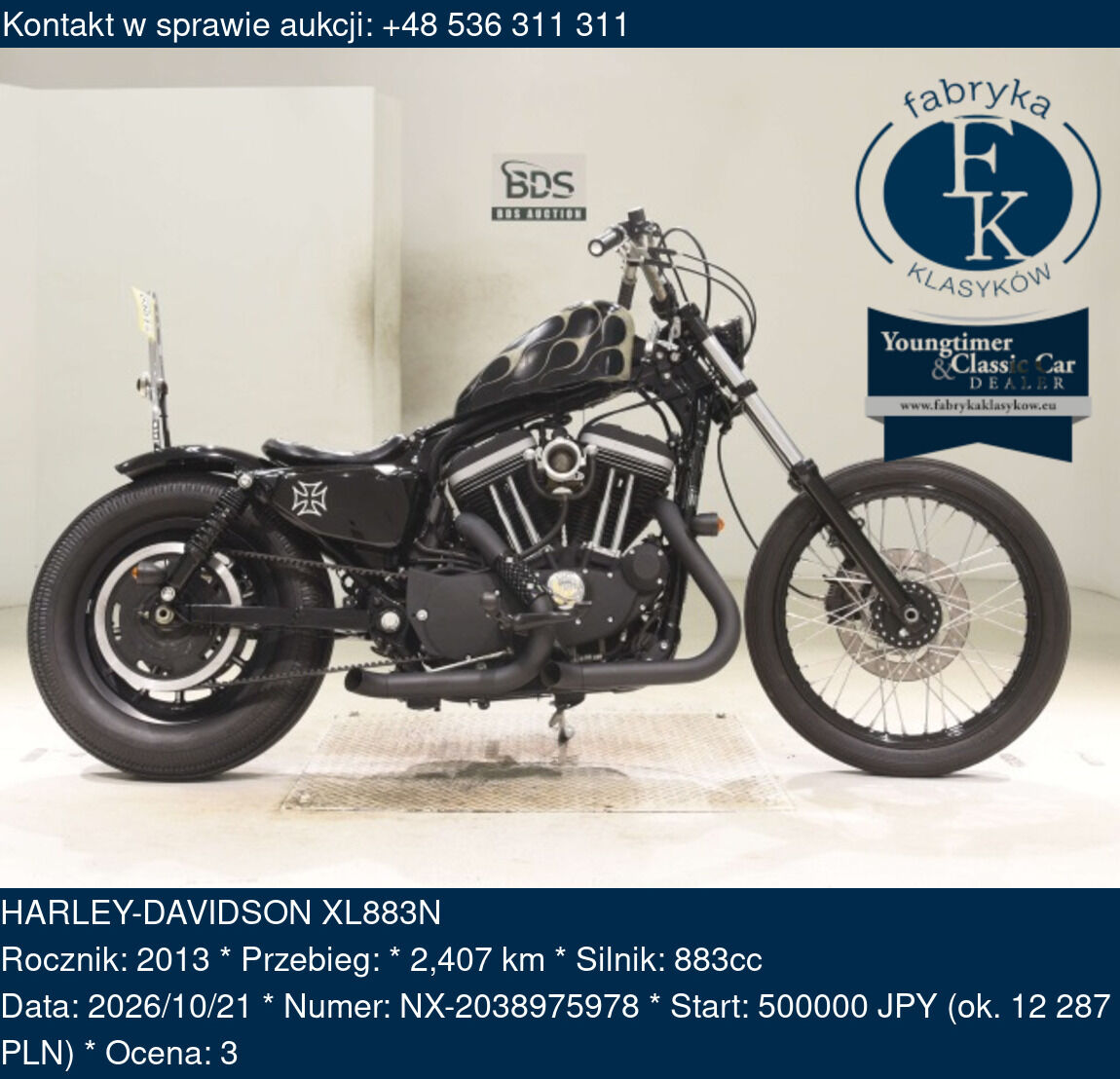 HARLEY-DAVIDSON XL883N 2013 - zdjęcie 2