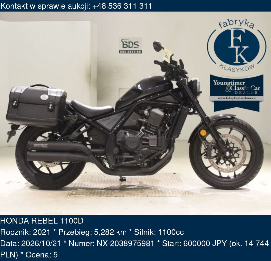 HONDA REBEL 1100D 2021 - zdjęcie 2