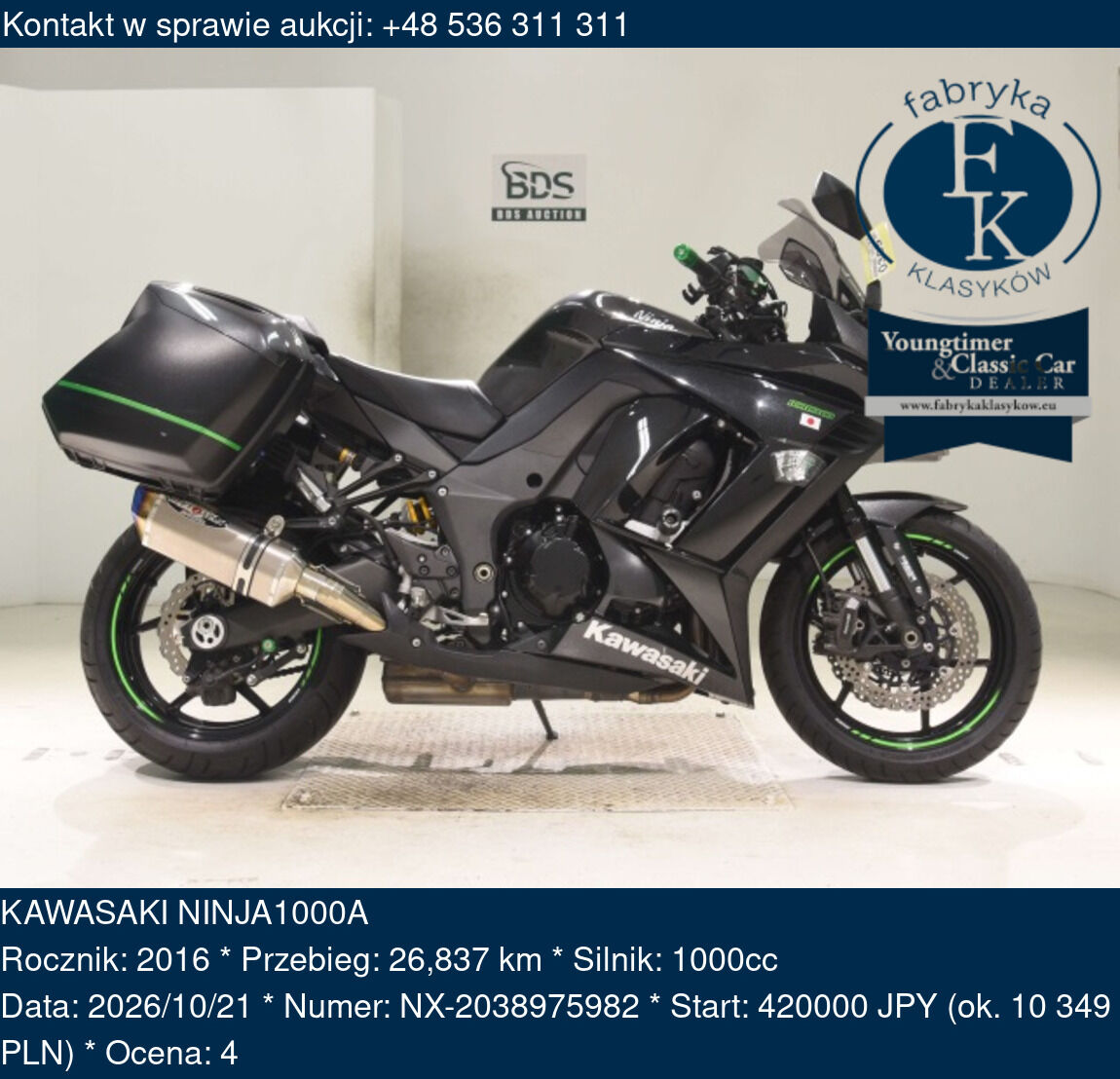 KAWASAKI NINJA1000A 2016 - zdjęcie 2