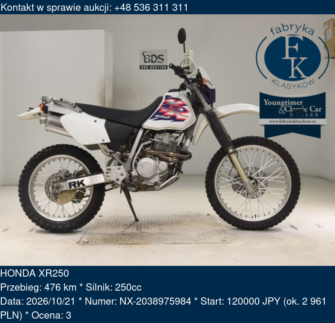 HONDA XR250  - zdjęcie 2