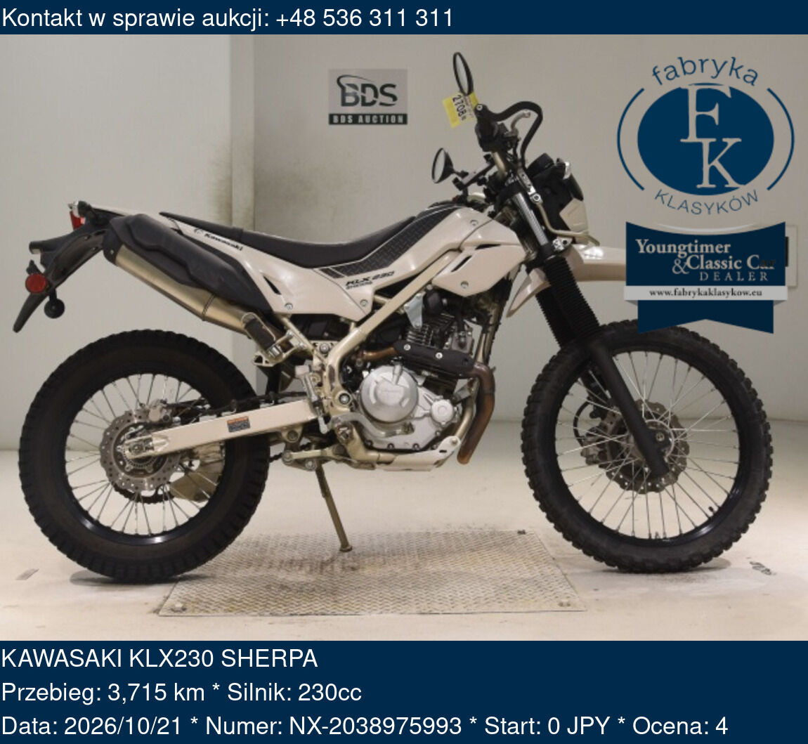 KAWASAKI KLX230 SHERPA  - zdjęcie 2