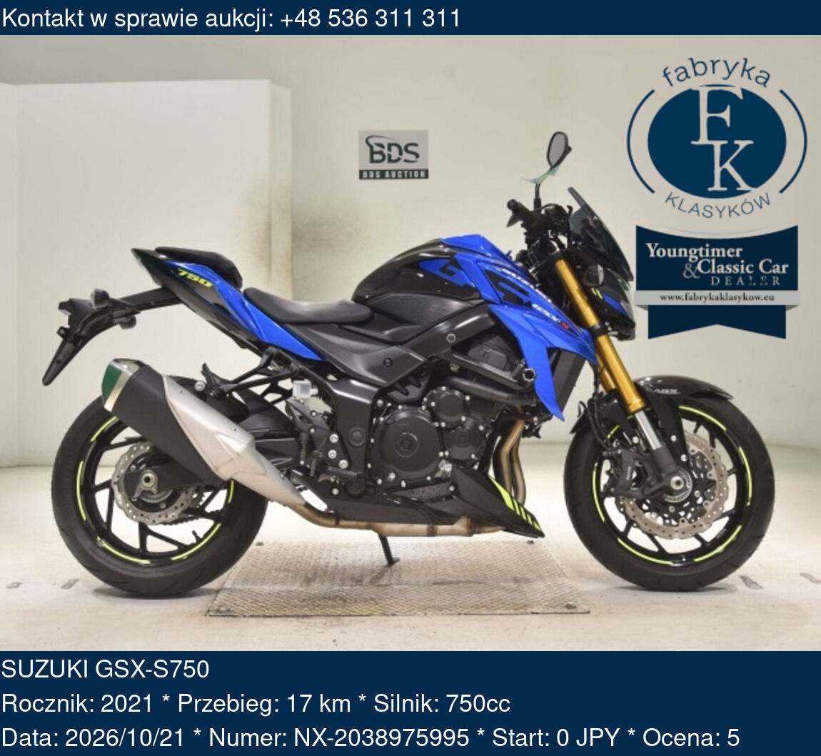 SUZUKI GSX-S750 2021 - zdjęcie 2