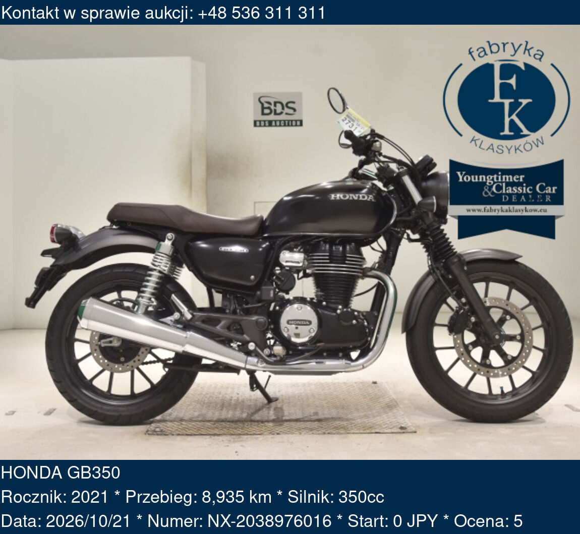HONDA GB350 2021 - zdjęcie 2