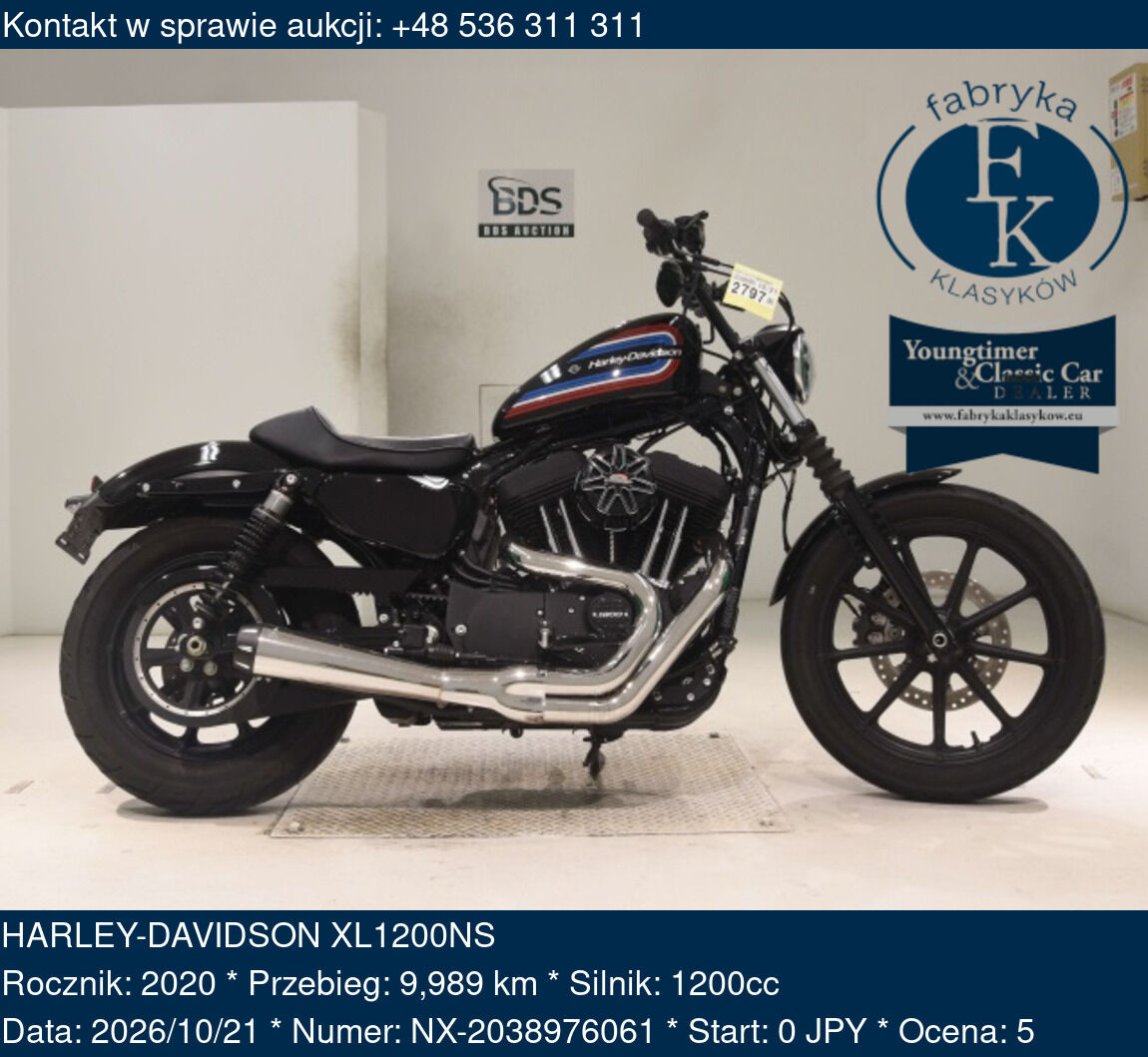 HARLEY-DAVIDSON XL1200NS 2020 - zdjęcie 2