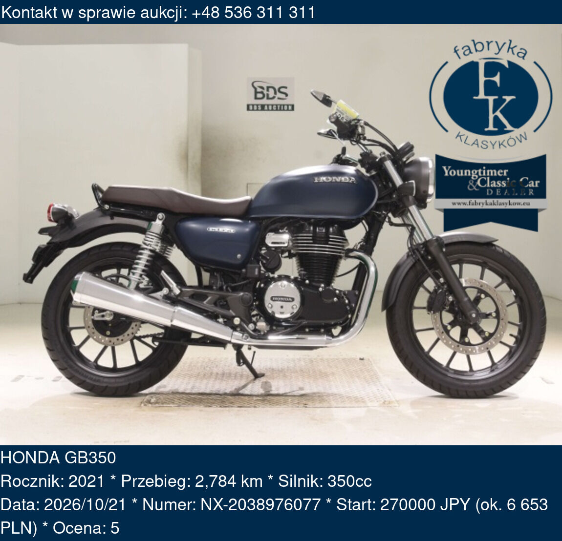 HONDA GB350 2021 - zdjęcie 2