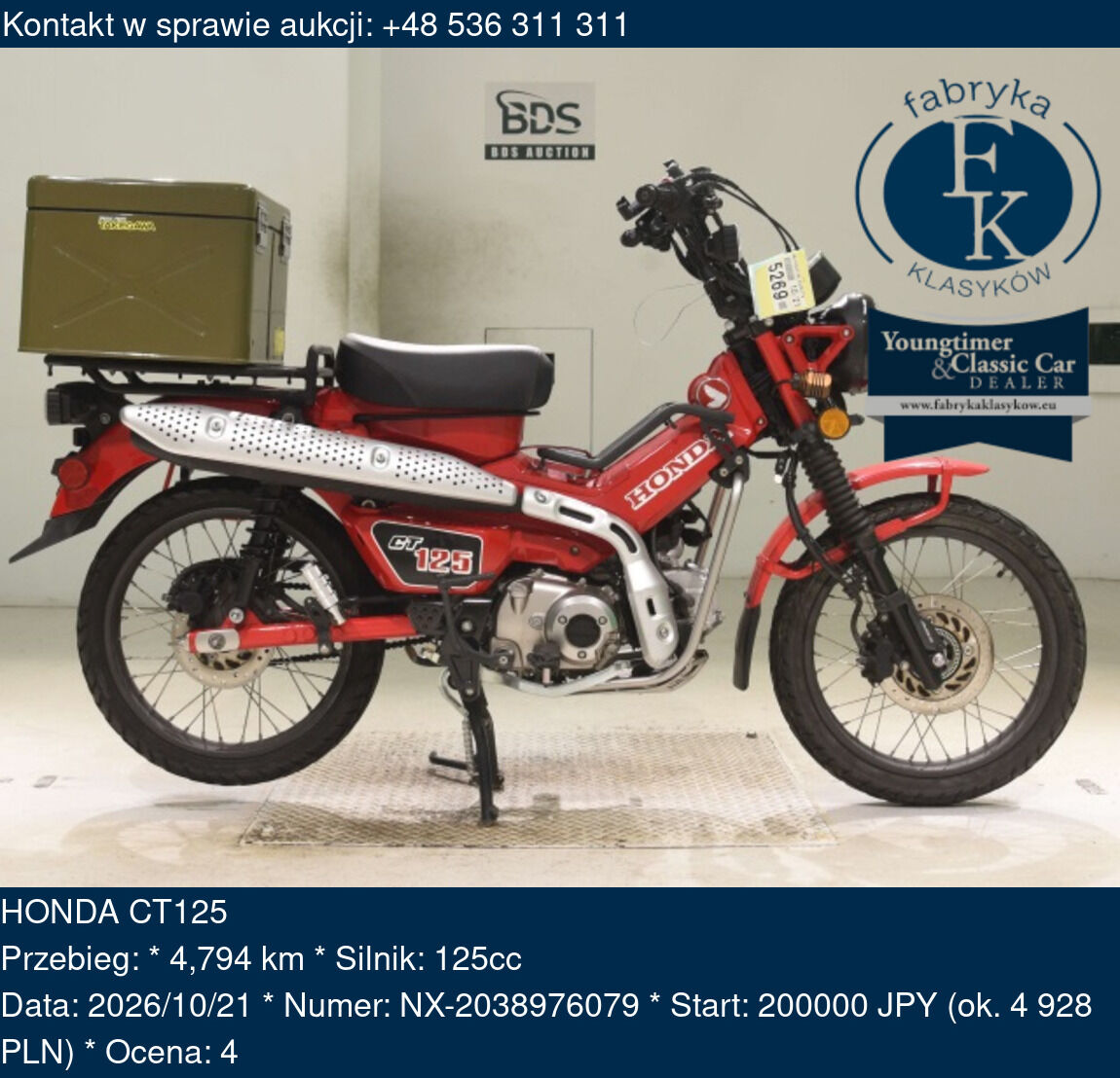 HONDA CT125  - zdjęcie 2