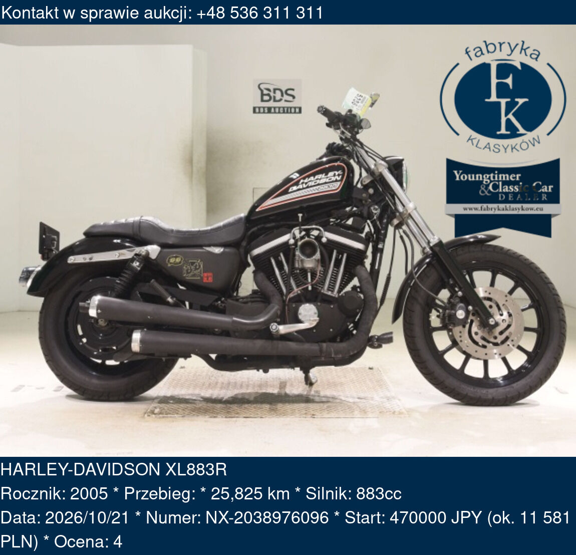 HARLEY-DAVIDSON XL883R 2005 - zdjęcie 2