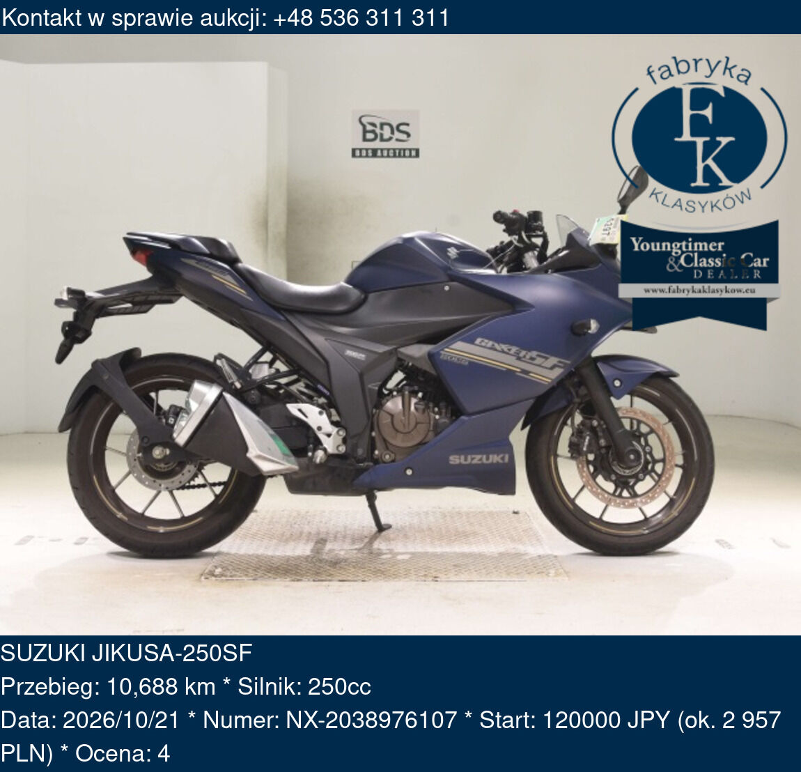 SUZUKI JIKUSA-250SF  - zdjęcie 2