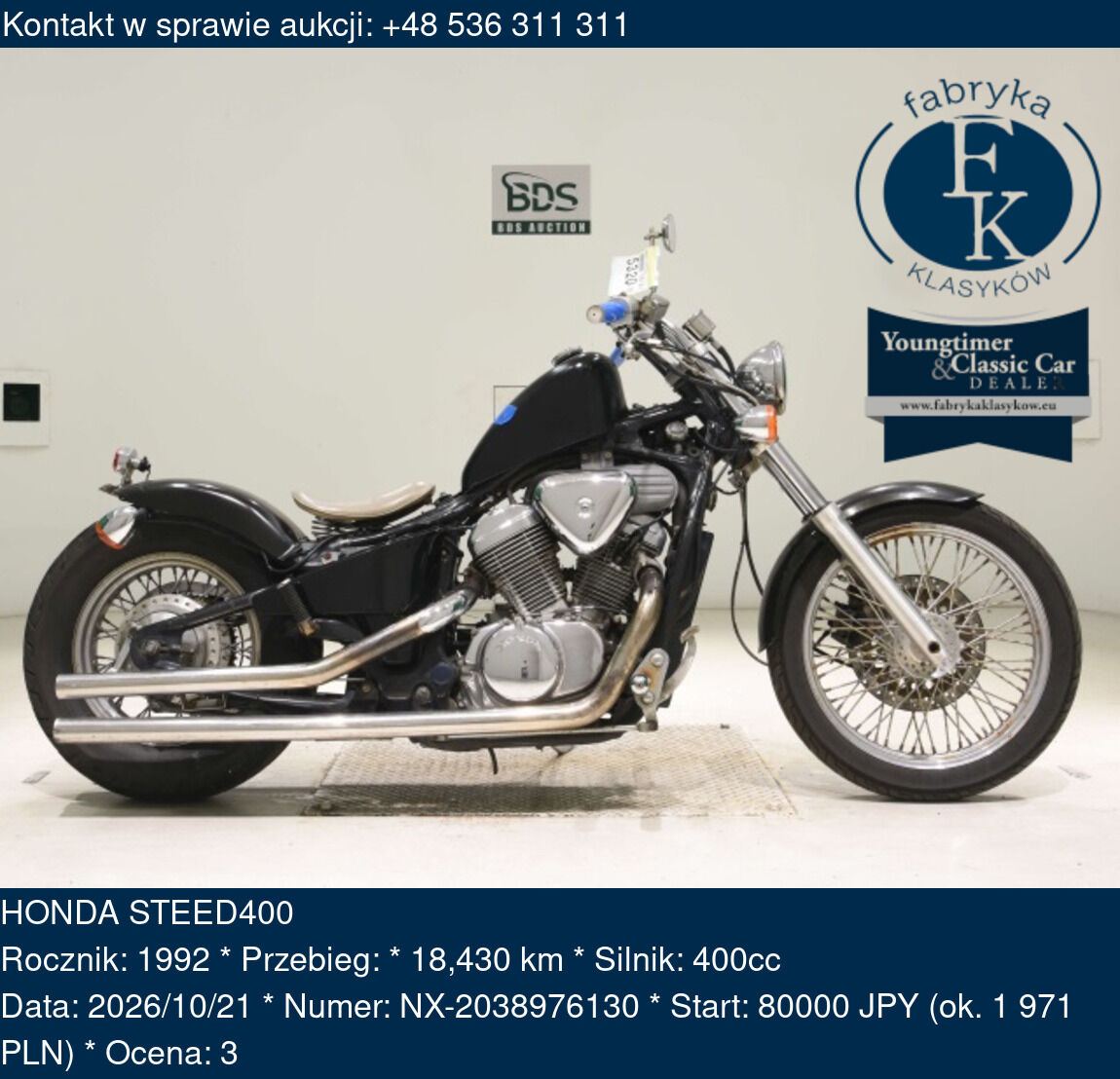 HONDA STEED400 1992 - zdjęcie 2