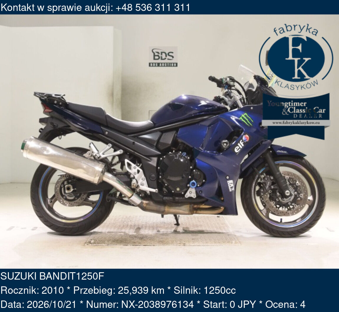 SUZUKI BANDIT1250F 2010 - zdjęcie 2