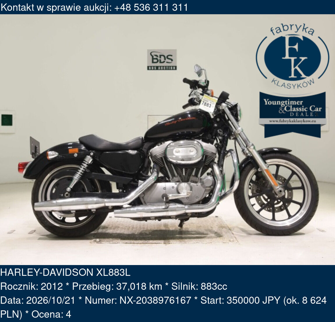 HARLEY-DAVIDSON XL883L 2012 - zdjęcie 2