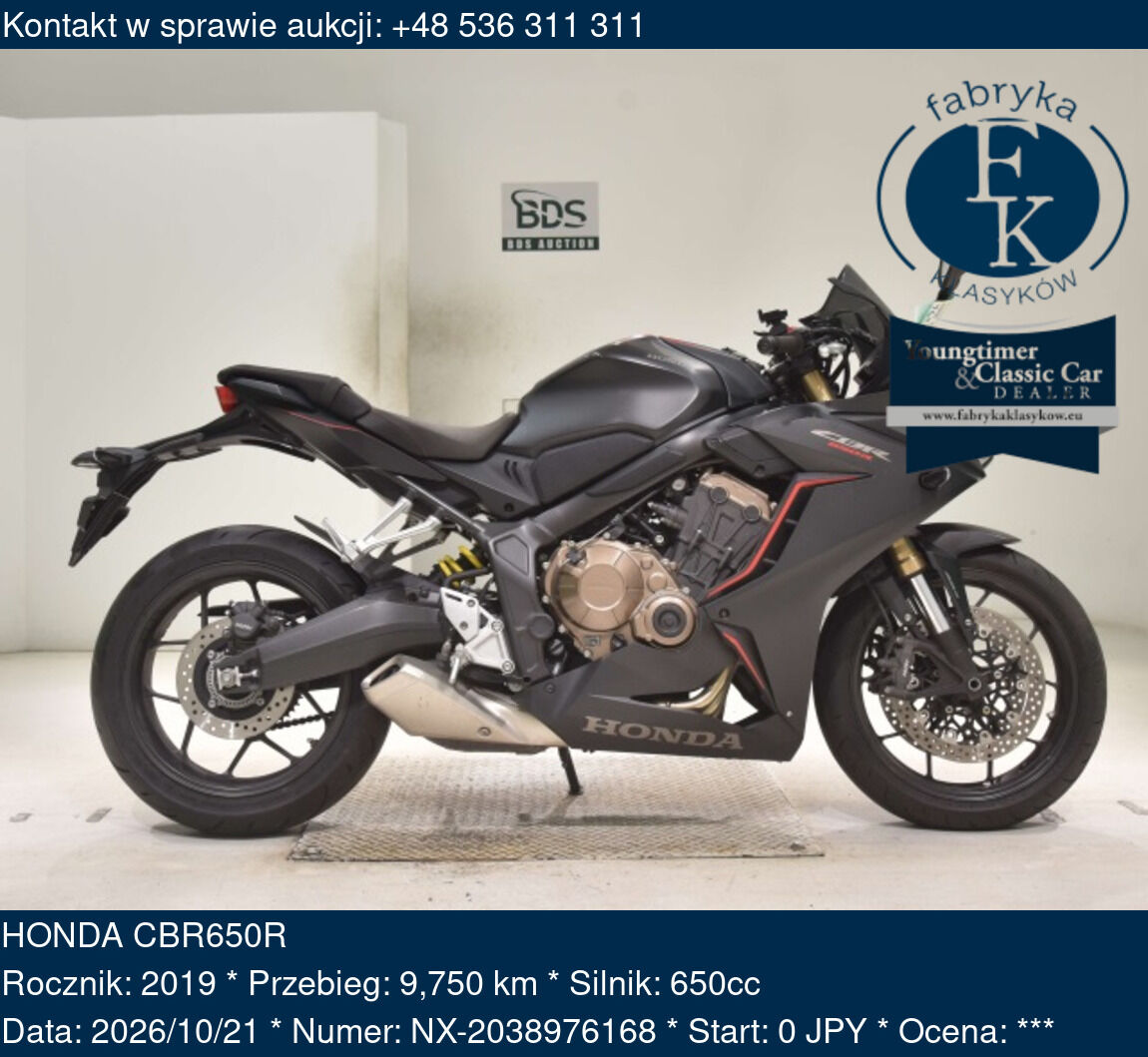 HONDA CBR650R 2019 - zdjęcie 2