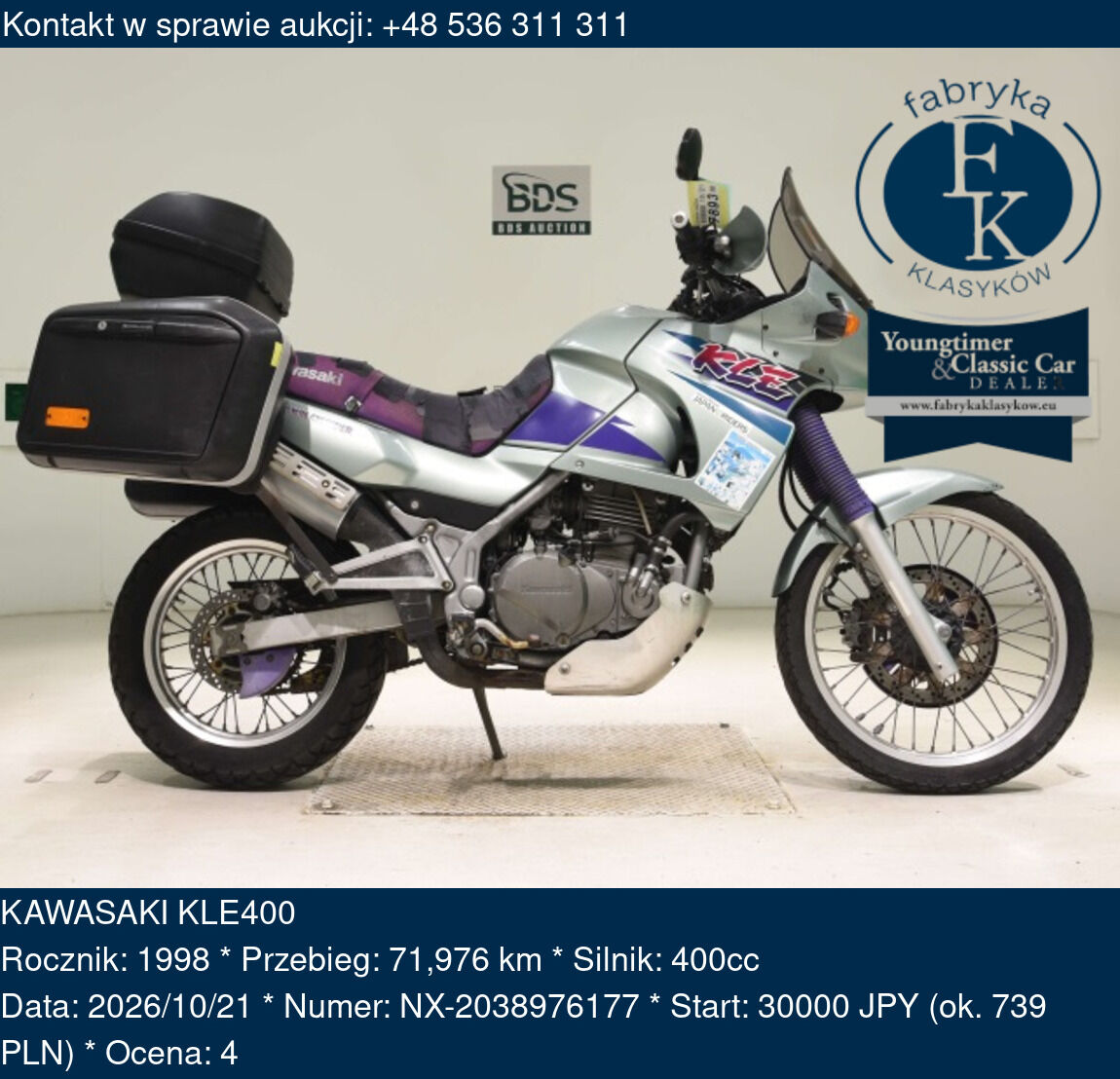 KAWASAKI KLE400 1998 - zdjęcie 2