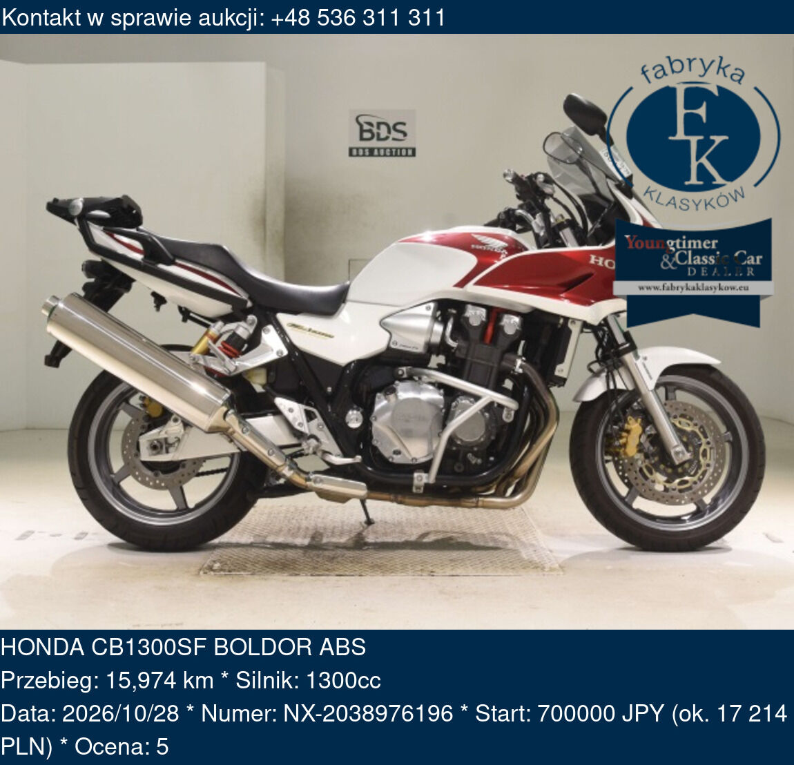 HONDA CB1300SF BOLDOR ABS  - zdjęcie 2