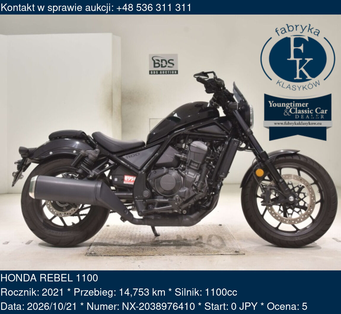 HONDA REBEL 1100 2021 - zdjęcie 2