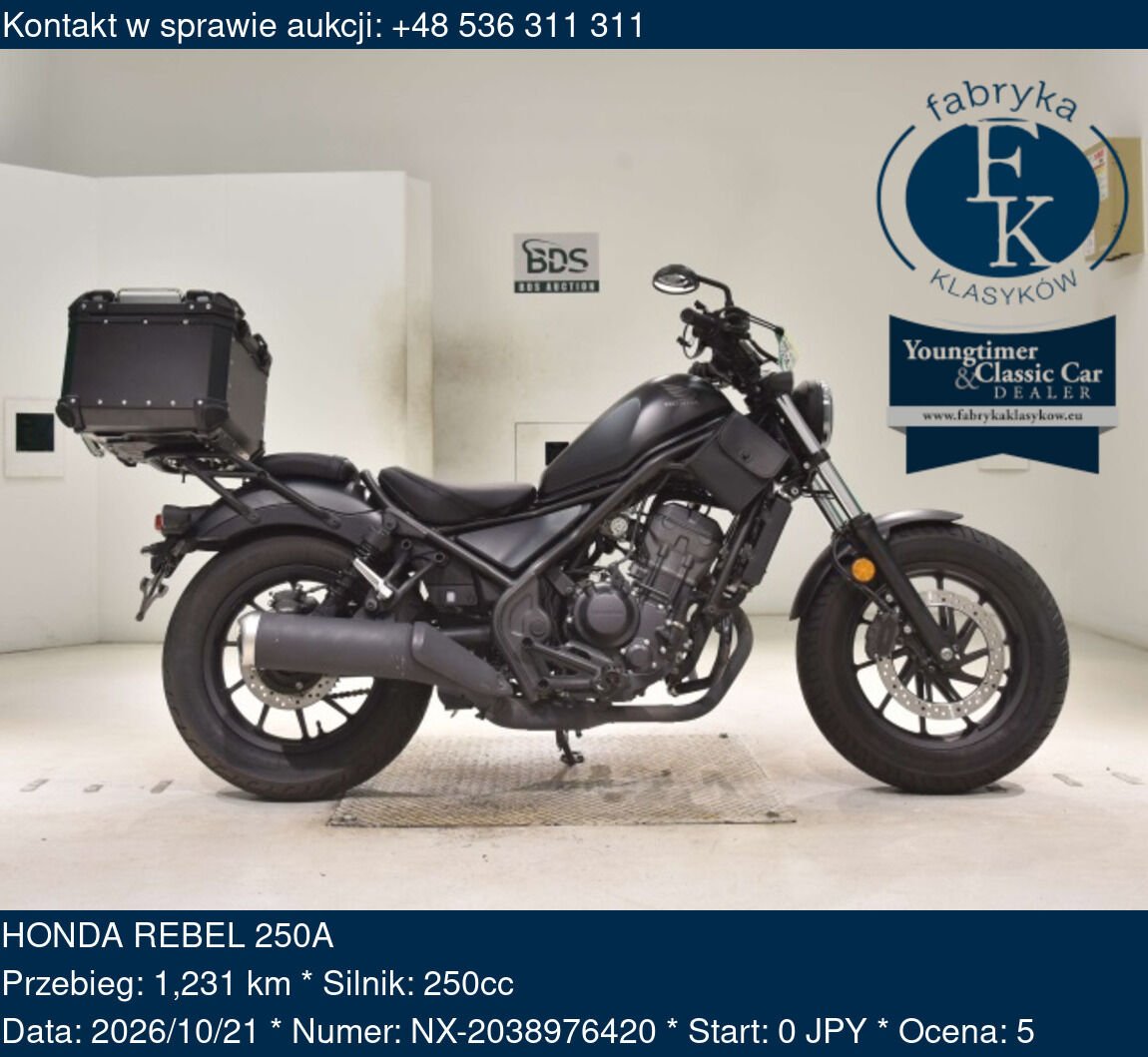 HONDA REBEL 250A  - zdjęcie 2