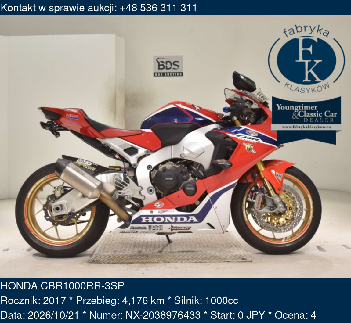 HONDA CBR1000RR-3SP 2017 - zdjęcie 2