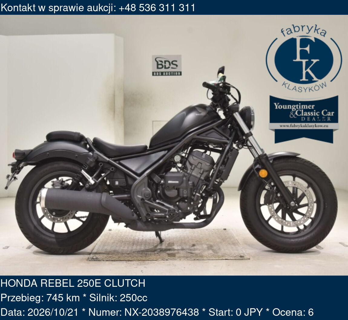 HONDA REBEL 250E CLUTCH  - zdjęcie 2