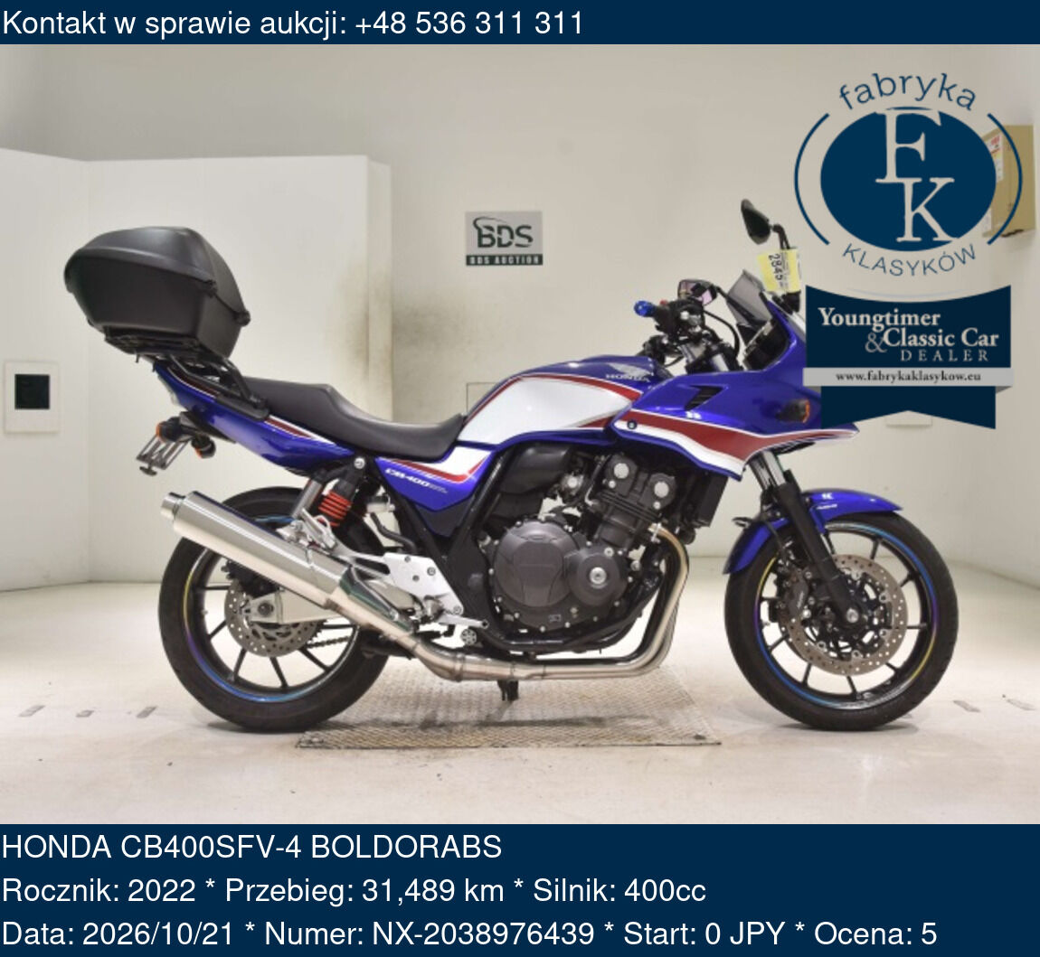 HONDA CB400SFV-4 BOLDORABS 2022 - zdjęcie 2